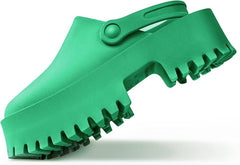 Cherse Platform Green Fashion Slip On Thick Non Slip Home Lazy Waterproof Sandals