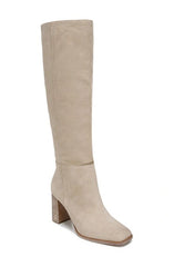 Sam Edelman Olly Sesame Squared Toe Block Heel Pull On Knee High Fashion Boots