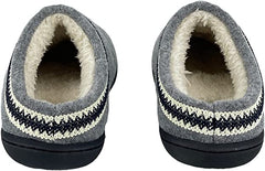Clarks Indoor and Outdoor Light Grey Slipper Cozy Wool Mule Slip-On Fur Lined Clogs