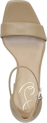 Sam Edelman Daniella Peach Ankle Strap Block Heeled Sandals Wide