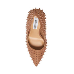 Steve Madden Vala-S Mocha Stud Printed High Stiletto Pointed Toe Dress Pumps