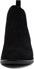 Cole Haan Laina Black Canary Suede/Tonal Gore Almond Toe Pull On Ankle Boots