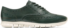 Cole Haan Zerogrand Wing Ox Closed Hole II Scarab/Ivory Lace Up Low Top Sneakers
