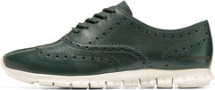 Cole Haan Zerogrand Wing Ox Closed Hole II Scarab/Ivory Lace Up Low Top Sneakers