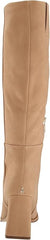 Sam Edelman Issabel Camel Suede Squared Toe Block Heel Fashion Knee High Boots