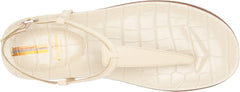 Sam Edelman Naomi Ivory Slip On Open Toe Buckle Adjustable Ankle Straps Sandals