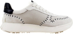 Sam Edelman Langley Ivory/Black Crochet Chunky Platform Low Top Flat Sneakers