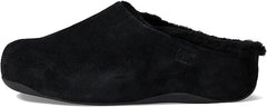 FitFlop Shuv All Black Slip On Rounded Toe Slip Resistant Comfortable Slippers