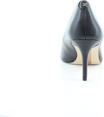 Sam Edelman Jordyn Black Nappa Leather Stiletto Heel Pointed Toe Slip On Pumps