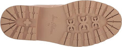Sam Edelman Leone Sesame Chunky Block Heel Closed Toe Zipper Combat Ankle Boots