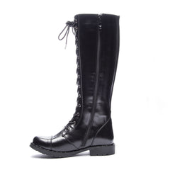 Dirty Laundry by Chinese Laundry Women's Roset Combat Boot, Black Smooth