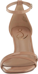 Sam Edelman Peonie Beige Blush Ankle Strap Open Toe Strappy Kitten Heel Sandals