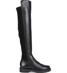 Sam Edelman Emilia Black Leather Fashion Rounded Toe Casual Over The Knee Boots