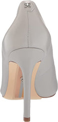 Sam Edelman Hazel Pebble Grey Stiletto Heel Pointed Closed Toe Dress Pumps