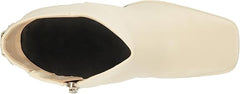 Sam Edelman Irie Modern Ivory Squared Toe Block Heeled Fashion Ankle Booties