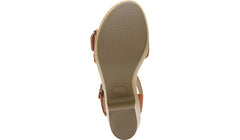 Dr. Scholl's Felicity Clay Ankle Strap Block Heel Open Toe Leather Clog Sandals