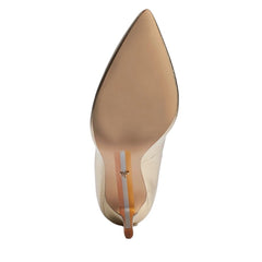 Sam Edelman Hazel Gold Soft Metallic Stiletto Heeled Pointed Toe Dress Pumps