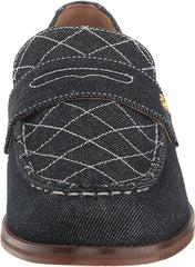 Cole Haan Lux Pinch Penny Blue Denim/Natural Leather Classic Slip On Loafers