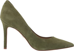 Sam Edelman Hazel Dried Thyme Stiletto Heel Pointed Toe Slip On Wide Pumps