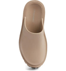 Jeffrey Campbell Clogge Taupe Fashion Slip On Chunky Platform Mule Clog Sandals