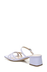 Sam Edelman Rachelle Lilac Slip On Multi Cross Over Buckle Strap Heeled Sandals