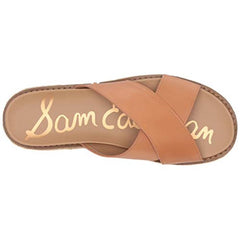 Sam Edelman Korina Natrual Sand Crossover Strap Espadrille Platform Sandals
