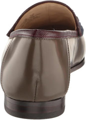 Sam Edelman Loraine Navy/Olive/French Burgundy Almond Toe Slip On Wide Loafers
