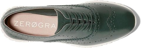 Cole Haan Zerogrand Wing Ox Closed Hole II Scarab/Ivory Lace Up Low Top Sneakers