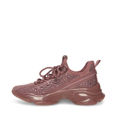 Steve Madden MAXIMA Lace Up  Boyfriend Chunky Platform Low Top Sneakers Mauve
