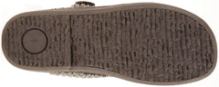 Clarks Women's Knit Scuff Leather Slipper Mules Sweater Cuff Clog (11, Grey)