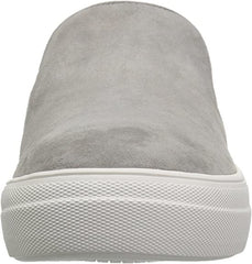 Steve Madden Gills Grey Suede Rounded Toe Slip On Suede Low Top Sneakers