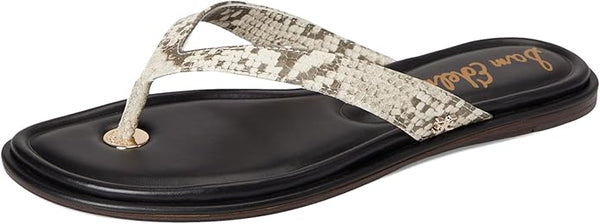 Sam Edelman Remi Roccia Open Toe Thonk Flat Slides Beach Flip Flops Sandals