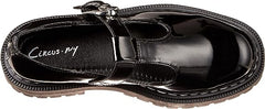 Circus by Sam Edelman Emelia Black Slip On Rounded Toe Chunky Heel Loafers