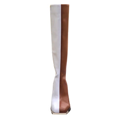 Circus by Sam Edelman Nate Dark Brown/Light Blue Square Toe Knee High Tall Boots