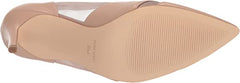 Nine West Evani Barely Nude Stiletto Heel Slip On Pointed Toe Mesh Fashion Pumps