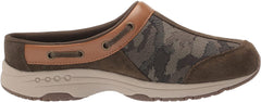 Easy Spirit Travel Time Round Green 300 X-Wide Closed-Toe Slip On Mule Clog