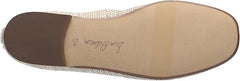 Sam Edelman Ari Black Leather Bow Detailed Slip On Squared Toe Ballet Flats