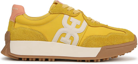 Sam Edelman Langley Saffron Yellow/Cream Chunky Platform Low Top Flat Sneakers