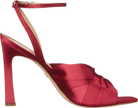 Sam Edelman Lavendar Raspberry Ankle Strap Squared Open Toe Spool Heeled Sandals