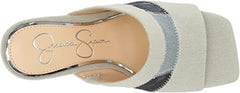 Jessica Simpson Aishia Light Vintage Mule Open Squared Toe Slip On Wedge Sandals