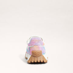 Sam Edelman Layla Rainbow Lace Up Low Top Chunky Heeled Fashion Sneakers