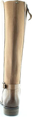 Sam Edelman Paxten Whiskey Leather Side Zip Round Toe Block Heel Knee High Boots