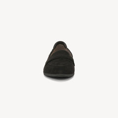 Dr. Scholl's Emilia Black Microfiber Slip On Pointed Toe Classic Flat Loafers