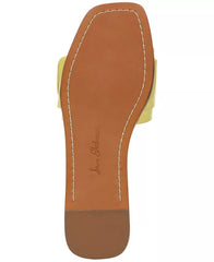 Sam Edelman Inez Butter Squared Open Toe Buckle Detail Slip On Slides Sandals