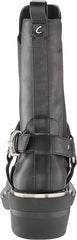 Circus by Sam Edelman Wesley Black Pull On Buckle Detail Square Toe Western Boot