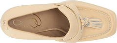 Sam Edelman Jed Eggshell Slip On Squared Toe Block Heeled Platform Loafers Shoes