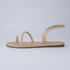 CUSHIONAIRE Chai Nude Flat Open Toe Comfortable Slip-On Casual Sandals 6.5