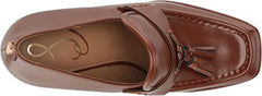 Sam Edelman Jed Dark Mocha Slip On Square Toe Block Heel Platform Loafers