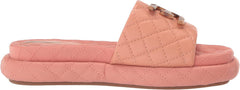 Sam Edelman Karinda Canyon Clay Rounded Open Toe Slip On Cushioned Slide Sandals