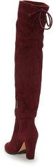 Vince Camuto TAPLEY Burgundy Stretch Suede Rounded Toe Over the Knee Dress Boot